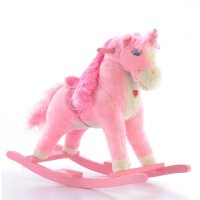 EURO BABY Houpací koník Jednorožec - růžový