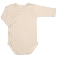 Baby Nellys Bavlněná souprava pro miminko 6D, Made with love, béžová, vel. 62