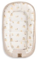 Baby Nellys Hnízdečko pro miminko Premium Lemon, oboustranné - béžové