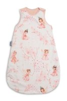 SENSILLO Spací vak, mušelín, bavlna, vel. M, 50x80cm - Víla Ema, růžová, bílá