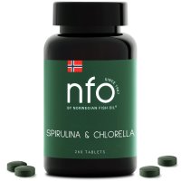 NFO Spirulina a chlorella tablety