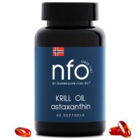 NFO Omega-3 krilový olej s astaxantinem měkké gely