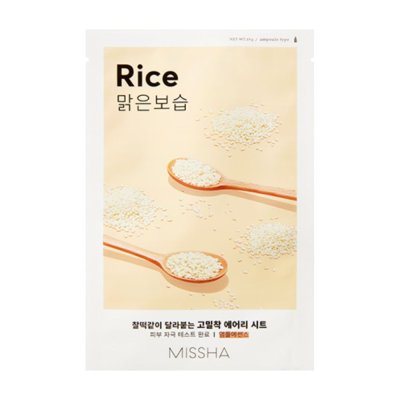 Missha Airy Fit Rice rozjasňující plátýnková maska 19 g