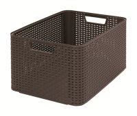 Curver Úložný box Rattan Style2 L 1 ks hnědý