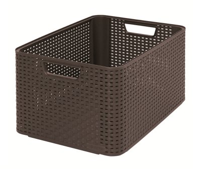 Curver Úložný box Rattan Style2 L 1 ks hnědý