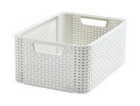 Curver Úložný box Rattan Style2 L 1 ks krémový