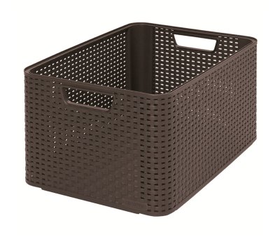 Curver Úložný box Rattan Style2 M 1 ks hnědý
