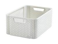 Curver Úložný box Rattan Style2 M 1 ks krémový
