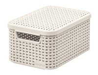 Curver Úložný box Rattan Style2 s víkem S 1 ks krémový