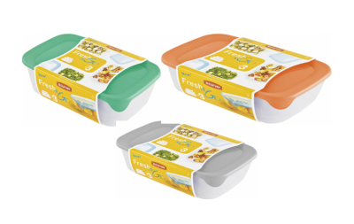 Curver Set dóz 0,5 l + 1 l + 2 l 3 ks mix barev