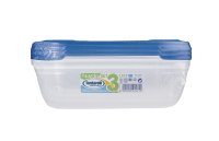 Tontarelli Dóza na potraviny Nuvola obdélníková 1,15 l 3 ks modrá