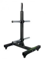 Tunturi Stojan na olympijské kotouče Bumper Plate na kolečkách