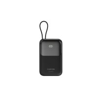 Canyon Power Bank PB-101, 10000mAh PD22.5W built-in cable, black