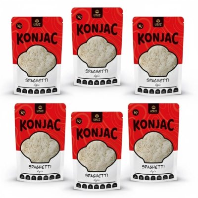 USUI Konjakové těstoviny ve tvaru špaget, výhodný balíček 5+1 zdarma