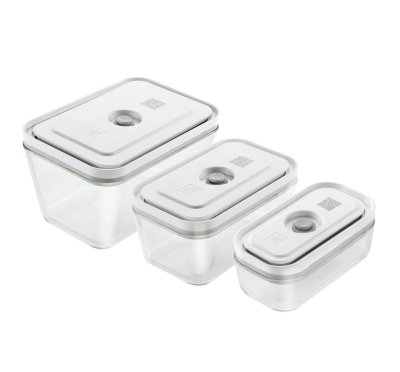 Zwilling Fresh&Save Skleněná vakuovací dóza S, M, L 3 ks
