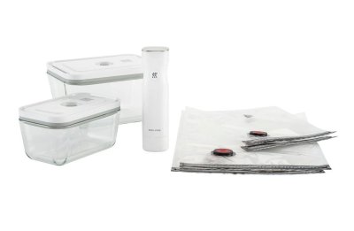 Zwilling Fresh&Save Vakuovací startovací sada s dózami ze skla 7 ks