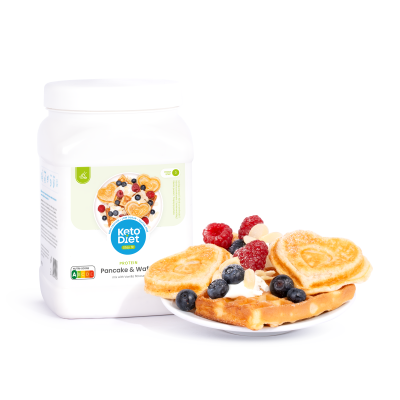 KetoDiet Proteinové lívance a vafle - příchuť vanilka (525 g)