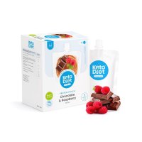KetoDiet Proteinová kapsička - příchuť čokoláda a malina (7 porcí)