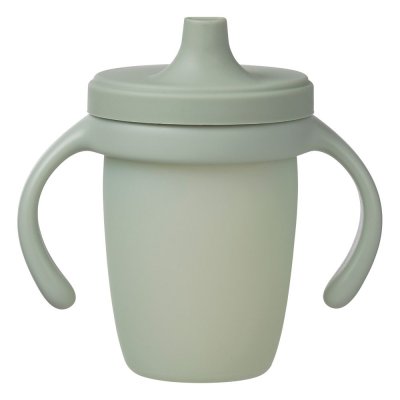 B.BOX Silikonový hrneček s pítkem 240 ml - zelený