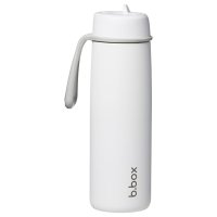 B.BOX Nerezová termolahev s brčkem 690 ml - white out