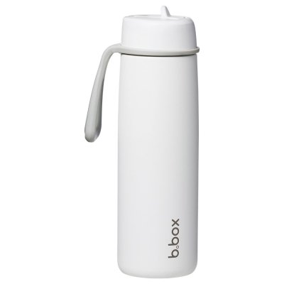 B.BOX Nerezová termolahev s brčkem 690 ml - white out