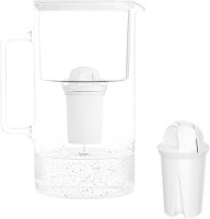 Wessper Skleněná konvice AquaClassic D2 3,3 l, bílá + 1 filtr