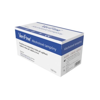 Verifine Alkoholové tampóny 60 x 30 mm nesterilní 100 ks
