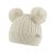 Pletená zimní čepice Bambulka béžová