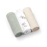 Babyono Mušelínové - super měkké plenky, 3ks 70x70cm - mátová