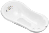 Maltex Dětská vanička Zebra s výpustem a protiskluzovou podložkou, 84 cm - bílá