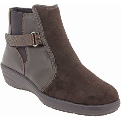 PodoWell Dámská zdravotní polokozačka SYRIELLE hnědá, velikost: 42