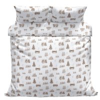 Povlečeme vše Bavlněné povlečení Zimní krajina 140x200, 70x90 cm