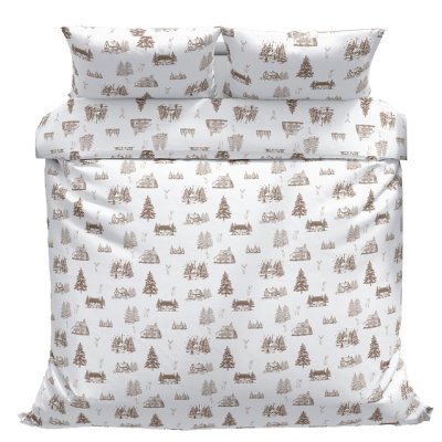 Povlečeme vše Bavlněné povlečení Zimní krajina 140x200, 70x90 cm