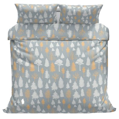 Povlečeme vše Bavlněné povlečení Stromky šedé 140x200, 70x90 cm