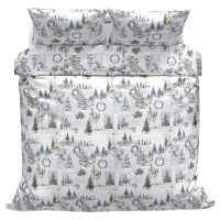 Povlečeme vše Bavlněné povlečení Vánoční noviny 140x200, 70x90 cm