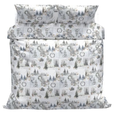 Povlečeme vše Bavlněné povlečení Vánoční noviny 140x200, 70x90 cm