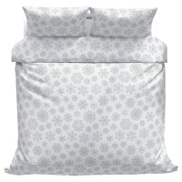 Povlečeme vše Bavlněné povlečení Sněhové vločky 140x200, 70x90 cm