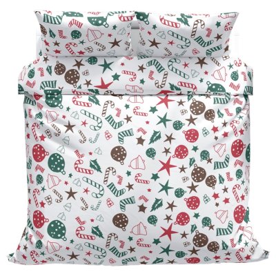 Povlečeme vše Bavlněné povlečení Baňky 140x200, 70x90 cm