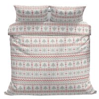 Povlečeme vše Bavlněné povlečení Červená zima 140x200, 70x90 cm