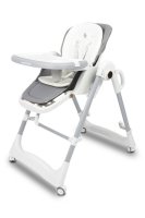 Caretero Jídelní židlička Nesto - šedá, bílá