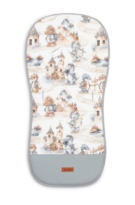 SENSILLO Vložka do kočárku, mušelín, Dráček, modrý, jeans