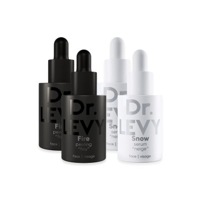 Dr. LEVY Fire&Snow Omlazující kúra peeling a sérum 2x10 ml + 2x10 ml