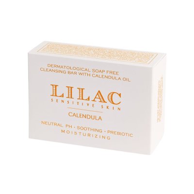 LILAC Zklidňující mycí kostka s měsíčkem 100 g