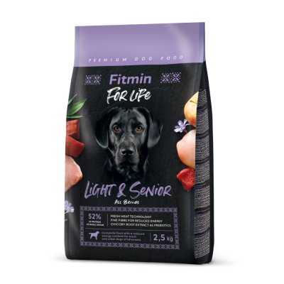 Fitmin For Life Light & Senior krmivo pro psy 2,5 kg