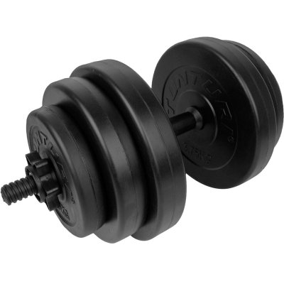Tunturi Jednoruční nakládací činka 15 kg Vinyl 25 mm