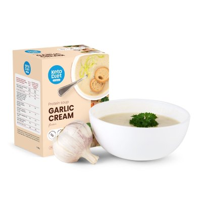 KetoDiet Proteinová polévka - česneková krémová (7 porcí)