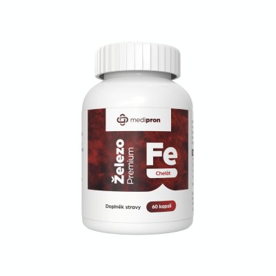 medipron Železo Premium chelát 60 kapslí