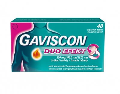 Gaviscon Duo Efect 48 žvýkacích tablet