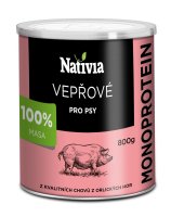 Nativia konzerva vepřová svalovina 800 g