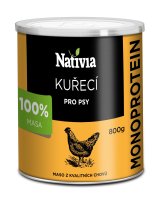 Nativia konzerva kuřecí svalovina 800 g